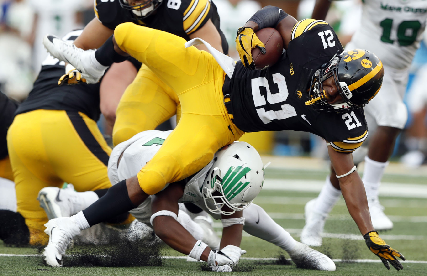 APTOPIX North Texas Iowa Football